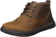 Trampki męskie - Skechers Męskie trampki 204670 CDB, ciemnobrązowa skóra, 8,5 UK - miniaturka - grafika 1