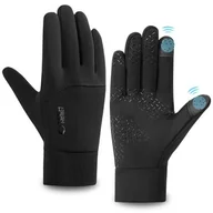 Pozostałe akcesoria do telefonów - Rękawiczki do smartfona TECH-PROTECT WG01 Winter TouchScreen Gloves (Rozmiar L) Czarny - miniaturka - grafika 1