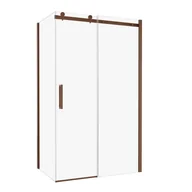 Kabiny prysznicowe - Kabina prysznicowa Laurena Copper 100x80x200 cm profile miedziane Wellneo - miniaturka - grafika 1