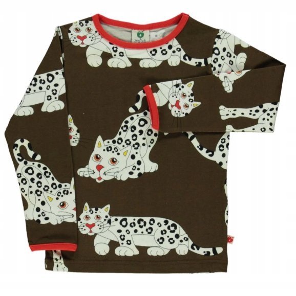 Smafolk Bluzka Dziecięca Z Długim Rękawem Z Nadrukiem Koty 104-110 Kyb