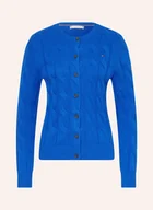Swetry damskie - Tommy Hilfiger Kardigan blau - miniaturka - grafika 1