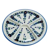 Dekoratorstwo - Ceramiczny talerz dzielony Ceramika Bolesławiec - miniaturka - grafika 1
