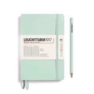 Notatnik Leuchtturm1917 Paperback B6+, Linie, Mint Green - Notesy i bloczki - miniaturka - grafika 1