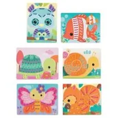 Prace ręczne dla dzieci - Janod Zabawka manipulacyjna przeplatanka Zwierzątka 4-7 lat, - miniaturka - grafika 1