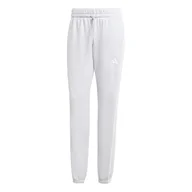 Spodnie rowerowe - adidas Kobiety ESSENTIALS 3-STRIPES FRENCH TERRY CUFFED PANTS, light grey heather/white, M - miniaturka - grafika 1