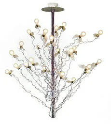 Ingo Maurer - Birds Birds Birds Lampa Wisząca 190cm Czerwono/Niebieska Kabel Ingo Maurer - Lampy sufitowe - miniaturka - grafika 1