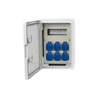 Rozdzielnie elektryczne - Szafa budowlana 250x350x150, 6x230V, /8 modułów/ - miniaturka - grafika 1