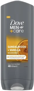 Dove Men+Care Sandalwood + Vanilla Żel pod prysznic dla mężczyzn 400ml - Żele pod prysznic dla mężczyzn - miniaturka - grafika 1