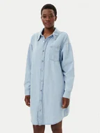 Sukienki - Calvin Klein Jeans Sukienka jeansowa J20J225172 Niebieski Relaxed Fit - miniaturka - grafika 1