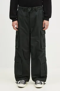 Vans spodnie bawełniane Premium Classics LX Baggy Cargo Pant kolor zielony proste VN000HMYD6P1 - Spodnie męskie - miniaturka - grafika 1