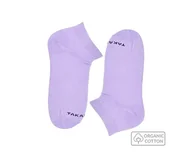 Skarpetki męskie - Jasnofioletowe stopki z bawełny organicznej - miniaturka - grafika 1