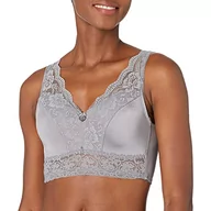 Biustonosze - Rhonda Shear Damski biustonosz Pin Up Leisure Bra z odpinanymi wkładkami, stalowoszary, średni - miniaturka - grafika 1