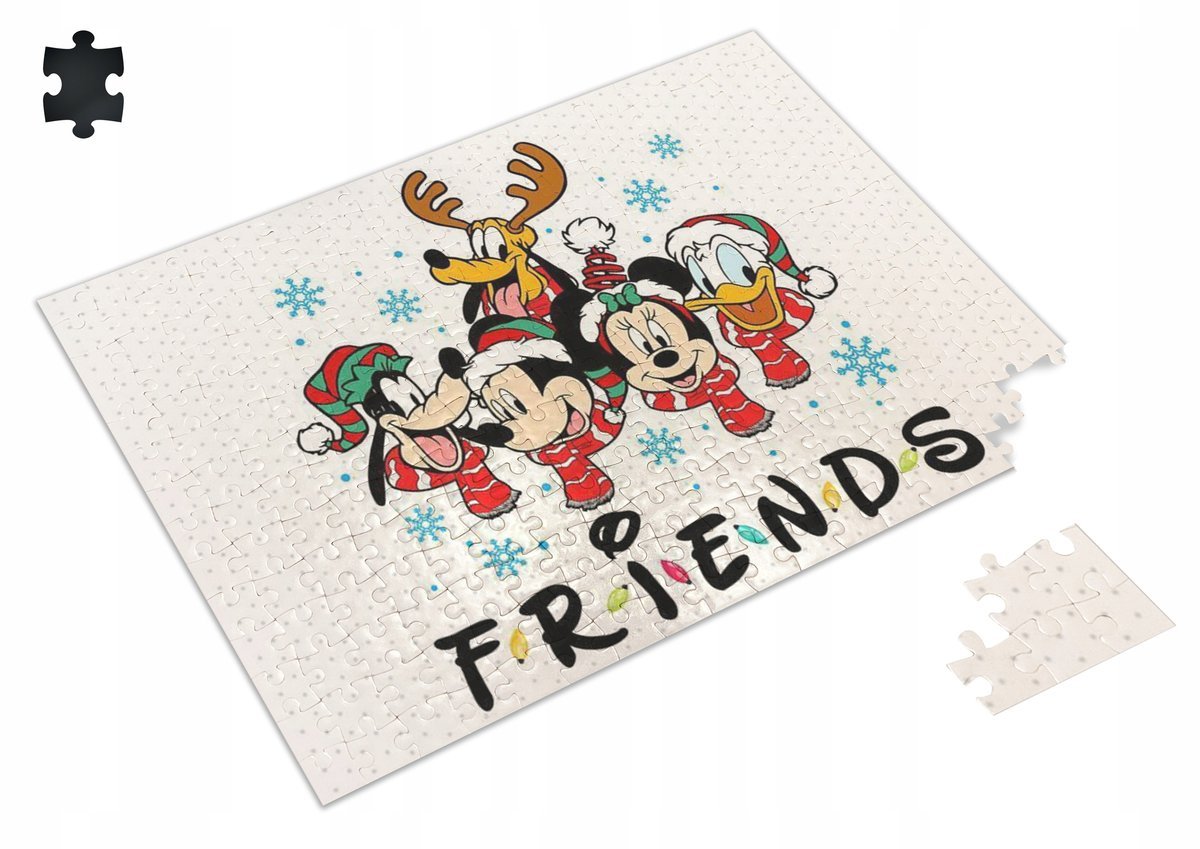 Puzzle MYSZKA MIKI MINNIE A3 252 el z Nadrukiem + IMIĘ Pudełko 27