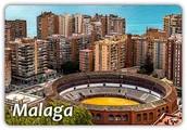 Magnesy - MALAGA - Hiszpania - Miasto - Arena corridy - Magnes na lodówkę - miniaturka - grafika 1