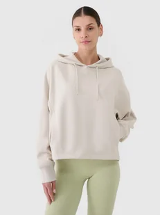 4F Bluza dresowa nierozpinana z kapturem damska - beżowa XXL - Bluzy damskie 4F Bluza dresowa nierozpinana z kapturem damska - beżowa XXL - Bluzy damskie - miniaturka - grafika 1