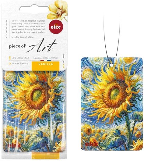 Cellulozowa Zawieszka Zapachowa do Auta lub Domu Piece of Art - Vanilla