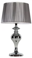 Lampy stojące - Srebrna lampa stołowa z dekoracyjną stalową podstawą - 4x V164 Begonis - miniaturka - grafika 1