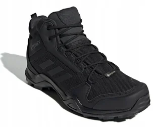 Buty Adidas Terrex AX3 MID Gtx BC0466 Gore-tex wysokie Czarne rozm. 45 1/3 - Buty trekkingowe męskie - miniaturka - grafika 1
