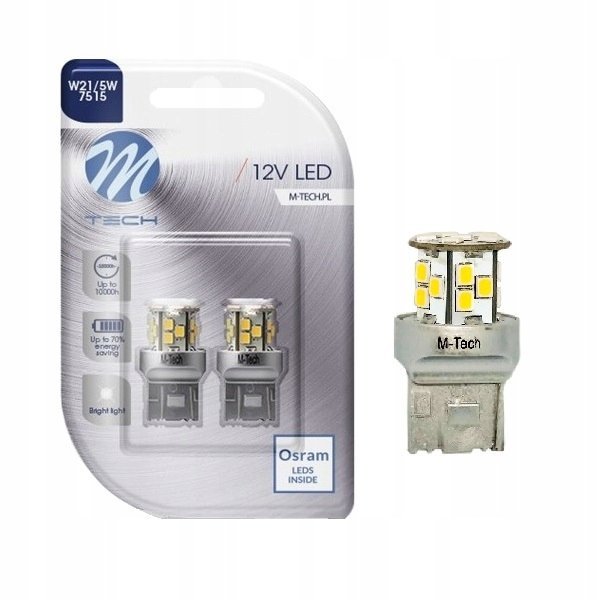 Żarówka W21/5w Led Osram M-tech T20 12v Retrofit Biała
