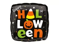 Halloween - Balon foliowy Happy Halloween - 45 cm - miniaturka - grafika 1