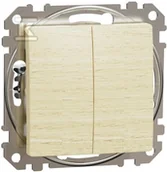 Wyłączniki światła i elektryczne - Schneider Electric Łącznik świecznikowy, brzoza SEDNA ELEMENTS - miniaturka - grafika 1