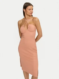 Roxy Sukienka letnia Late Sunset ERJKD03467 Pomarańczowy Slim Fit - Sukienki - miniaturka - grafika 1