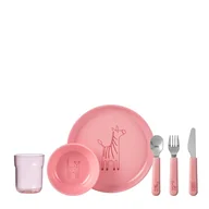 Zestawy naczyń dla dzieci - Zestaw obiadowy dziecięcy 6-szt. Mio Deep Pink 108041078400 108041078400 - miniaturka - grafika 1