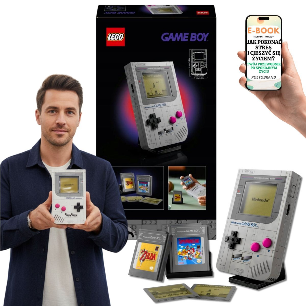 LEGO Super Mario™ Game Boy™ Zestaw Kolekcjonerski Nintendo 18+ Lego Dla Dorosłych Niego Niej + EBOOK-1