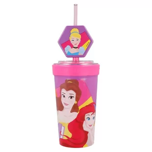 kubek ze słomką DISNEY KSIĘŻNICZKI 475ml - Kubki dla dzieci - miniaturka - grafika 1