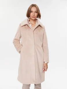 Guess Futro W2BL13 WETS0 Beżowy Regular Fit - Płaszcze damskie - miniaturka - grafika 1