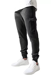 Spodenki męskie - Urban Classics Męskie spodnie do biegania, dopasowane spodnie cargo, męskie spodnie sportowe z kieszeniami cargo na nogawce, dostępne w wielu wariantach kolorystycznych, rozmiary XS-5XL, antracyt, 36W - grafika 1