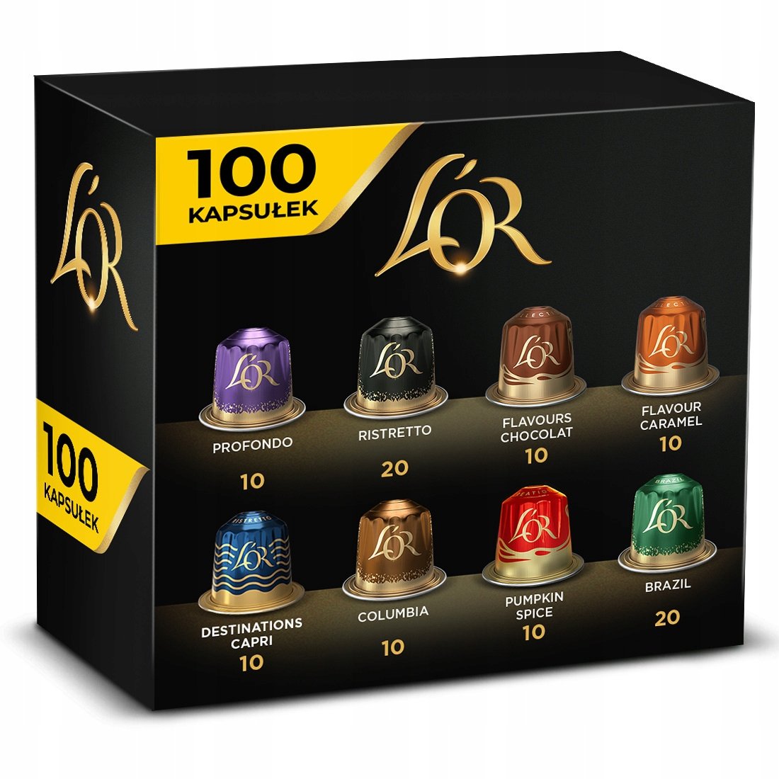 Kapsułki L'or zestaw do Nespresso(r)* mix z Capri Dolce Vita 100 sztuk