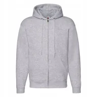 Bluzy męskie - Bluza Męska Z Kapturem Rozpinana Heather Grey r. L - miniaturka - grafika 1