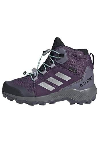 adidas Uniseks - dzieci Terrex Mid GORE-TEX Hiking Shoes Kids, aurora plum/silver met./semi flash aqua, 28 EU