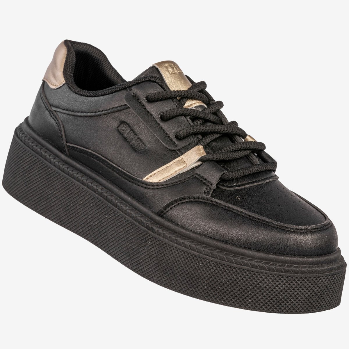 Sneakersy Damskie BIG STAR Buty Sportowe Półbuty Na Platformie Czarne SS274360 Czarny 38