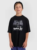 Koszulki dla chłopców - 4F T-shirt loose z nadrukiem chłopięcy - czarny 158/164 (12-14 lat) - miniaturka - grafika 1