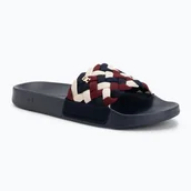Klapki i japonki damskie - Klapki damskie Tommy Hilfiger Braided Pool rwb - miniaturka - grafika 1