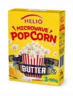 Cukierki - HELIO Popcorn do mikrofalówki z masłem 3 x 90 g - miniaturka - grafika 1