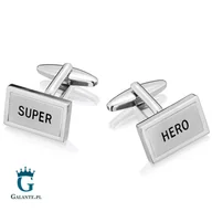 Spinki do mankietów i krawatów - Galante Spinki do mankietów Super Hero Bohater SD-1567 SD-1567/165 - miniaturka - grafika 1