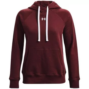 Bluza damska Under Armour Rival Fleece HB Hoodie czerwona 1356317 690-L - Bluzy damskie - miniaturka - grafika 1