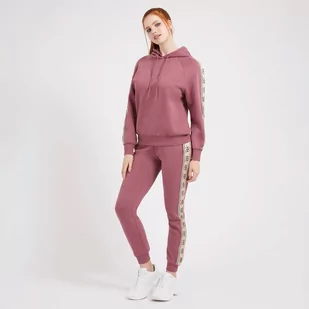 Damskie spodnie dresowe GUESS BRITNEY JOGGER - różowe - Spodnie sportowe damskie - miniaturka - grafika 1