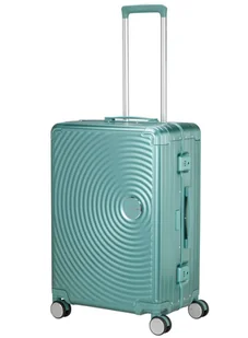 Walizka średnia American Tourister Soundbox Alu - dusty turquoise - Walizki - miniaturka - grafika 1