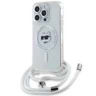 Etui i futerały do telefonów - Etui Karl Lagerfeld IML Choupette Head & Cord MagSafe na iPhone 13 Pro Max - przezroczyste - miniaturka - grafika 1