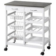 Wózki kuchenne - Wózek kuchenny z szufladami i koszami 66 x 36 x h76 cm - miniaturka - grafika 1