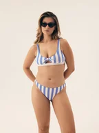 Stroje kąpielowe - Góra bikini Mallorca Bloovii niebieski, biały M - miniaturka - grafika 1