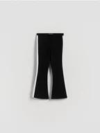 Spodnie i spodenki dla dziewczynek - Reserved - Spodnie z lampasami - czarny - miniaturka - grafika 1