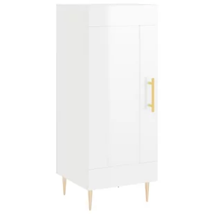 Szafka, biała, połysk, 34,5x34x90 cm, materiał drewnopochodny Lumarko! - Szafki do salonu Szafka, biała, połysk, 34,5x34x90 cm, materiał drewnopochodny Lumarko! - Szafki do salonu - miniaturka - grafika 1