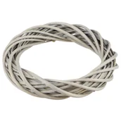 Dekoracje domu - Wianek wiklinowy 25 x 5,5 cm szary - miniaturka - grafika 1