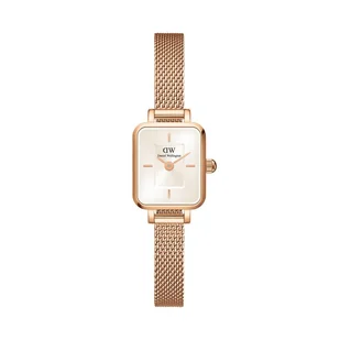 Zegarek Zegarek Daniel Wellington Quadro Mini DW00100651 Złoty - Zegarki damskie - miniaturka - grafika 1