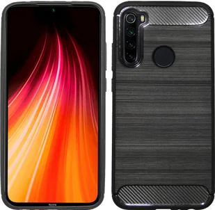 cofi1453® Silicone Case Carbon kompatybilny z XIAOMI REDMI NOTE 8 TPU Case Miękkie etui na telefon komórkowy Pokrowiec ochronny Czarny - Etui i futerały do telefonów - miniaturka - grafika 1